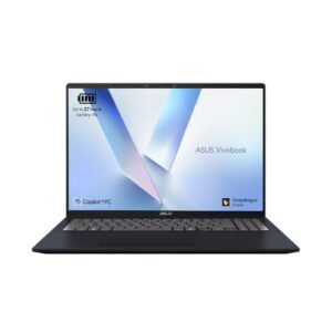 ASUS Vivobook 16 X1607QA CoPilot+ Laptop | 16.0" WUXGA Screen | Qualcomm Snapdragon X1-26-100 Processor | 16GB RAM | 512GB SSD | 19 Hours Battery Life | Windows 11